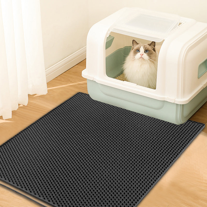 Silicone Pet Cat Litter Mat Anti-slip Kitty Paws Scratch Pad Easy to Clean - Purple Silicone Pet Cat Litter Mat Anti-slip Kitty Paws Scratch Pad Easy to Clean - Purple